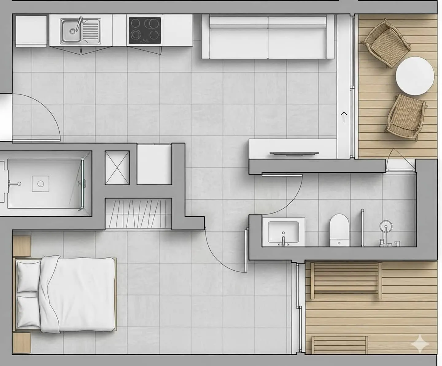 JoLi Beach House - Charming Third Floor T1 Center — photo 3