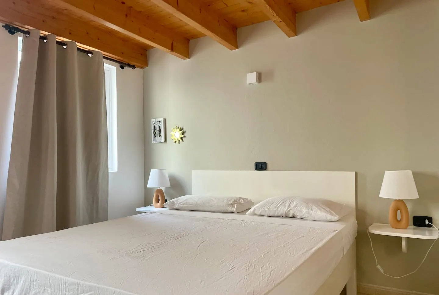 Casetta Alida | Bright Central Loft A/C & Starlink — Bedroom area 1