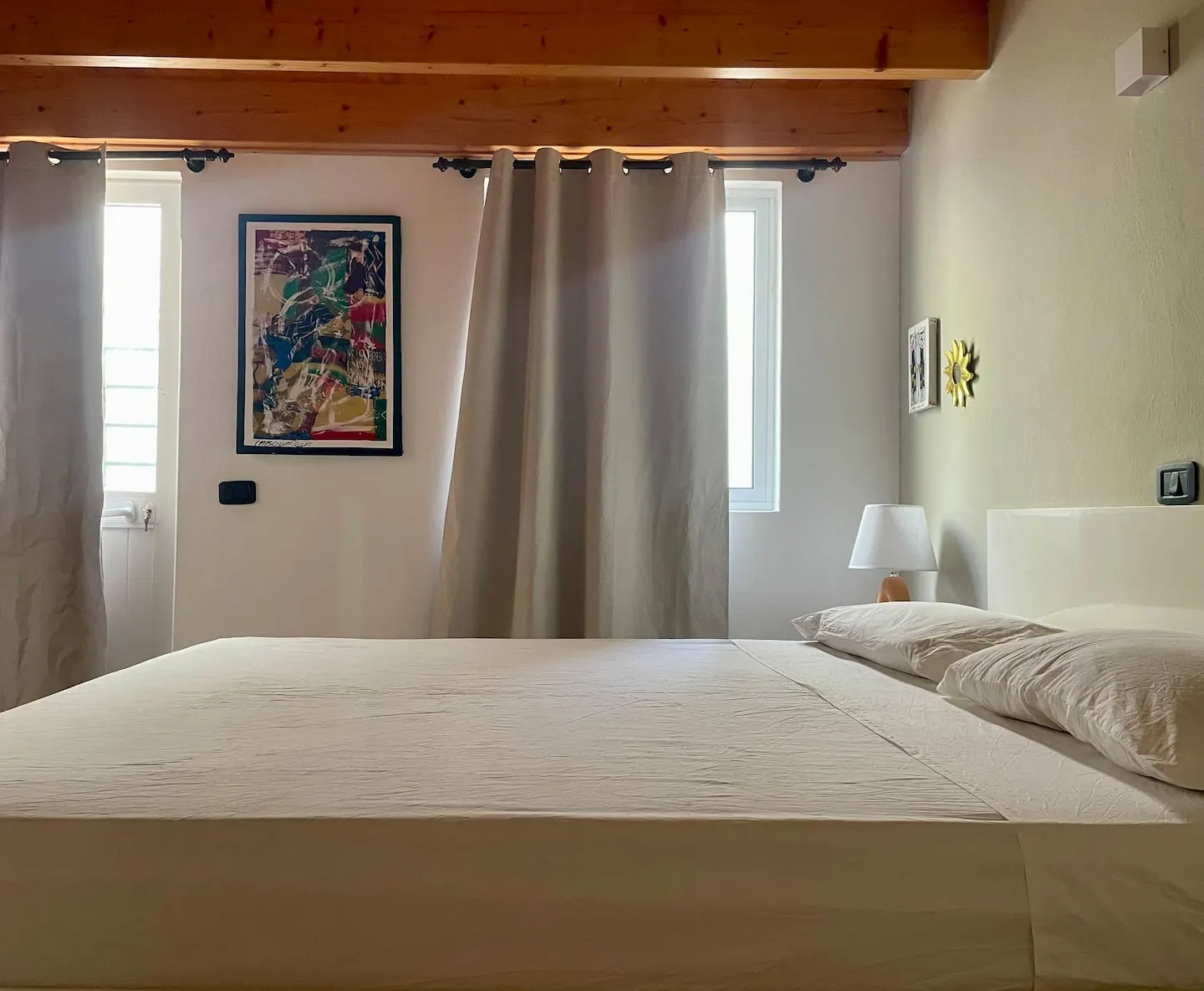 Casetta Alida | Bright Central Loft A/C & Starlink — Bedroom area 1