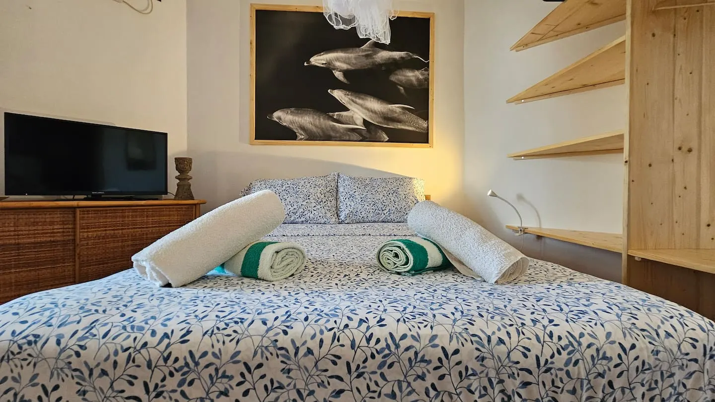 Lovely Studio in Porto Antigo 2, Pool, Wifi 1.Line — Bedroom area