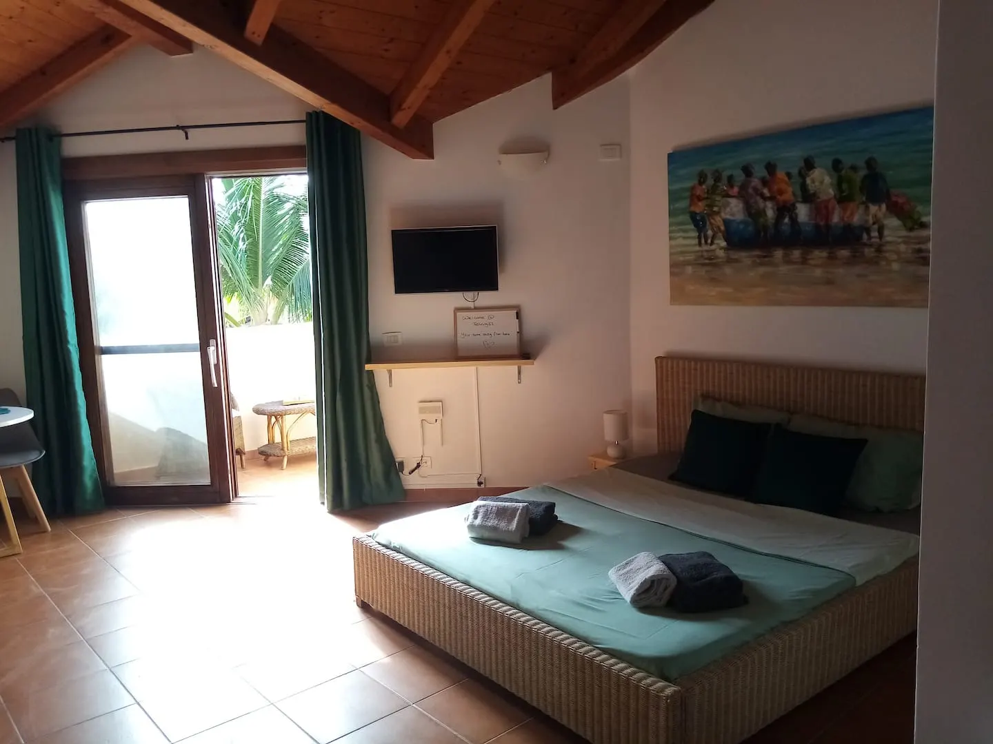Felicity62 - Cozy studio in residence with pool — Bedroom area