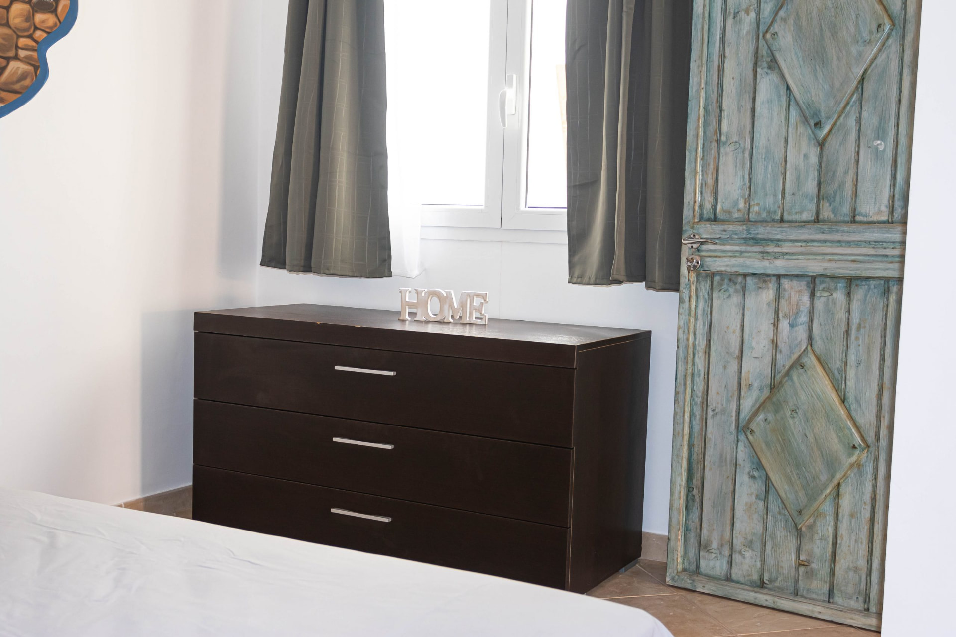 Santiago — bedroom with dresser & wardrobe