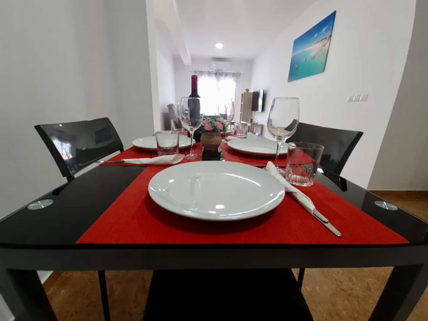 Franmay 7: Two-Bedroom Apartment with balcony — Living room