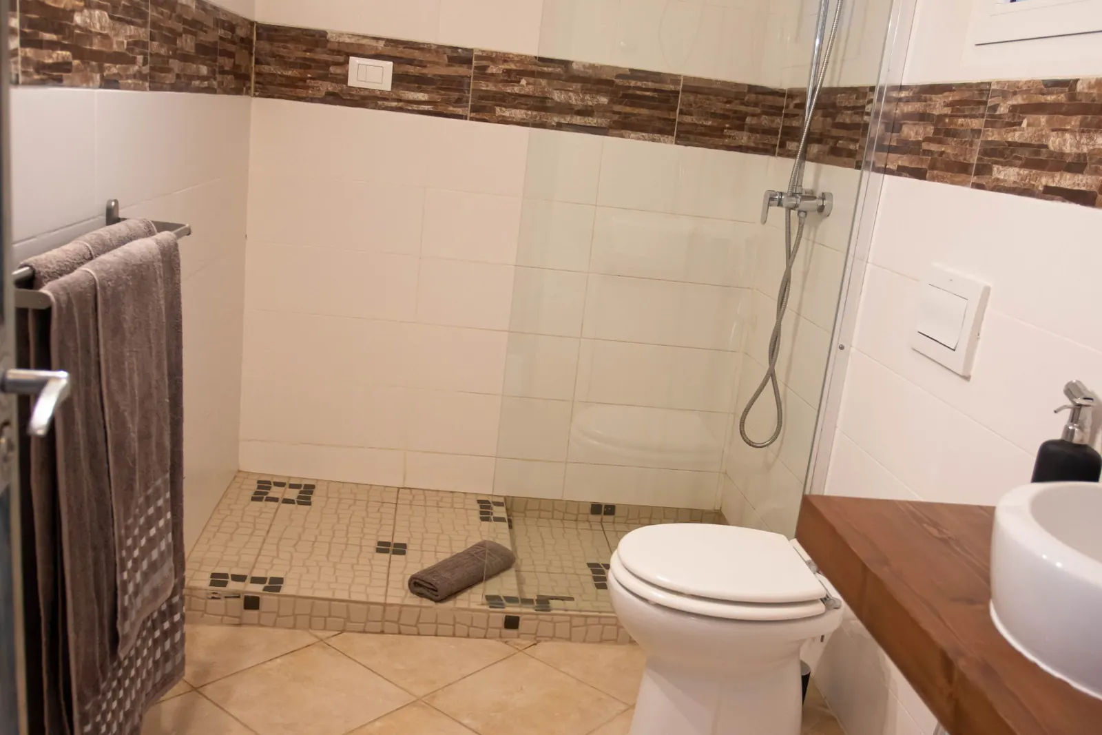 Bathroom with walk-in shower