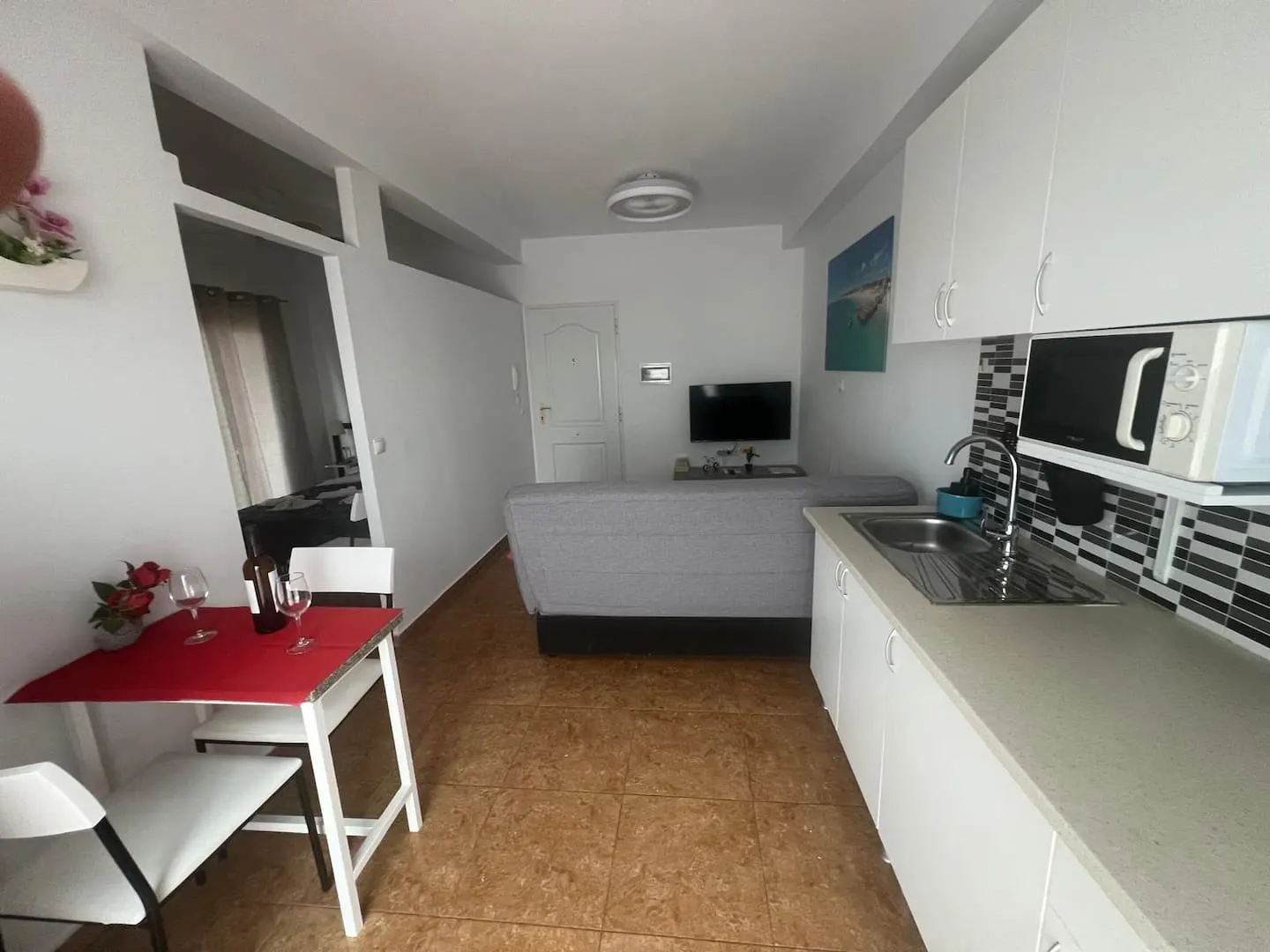 Franmay 8: One-bedroom Penthouse with terrace — Living room