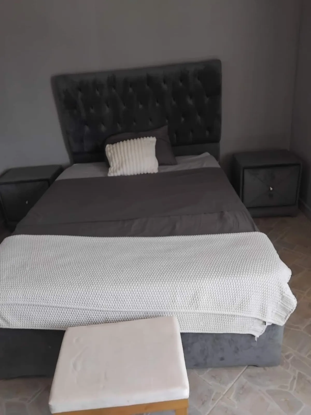 cozy penthouse seconds from beach — Bedroom
