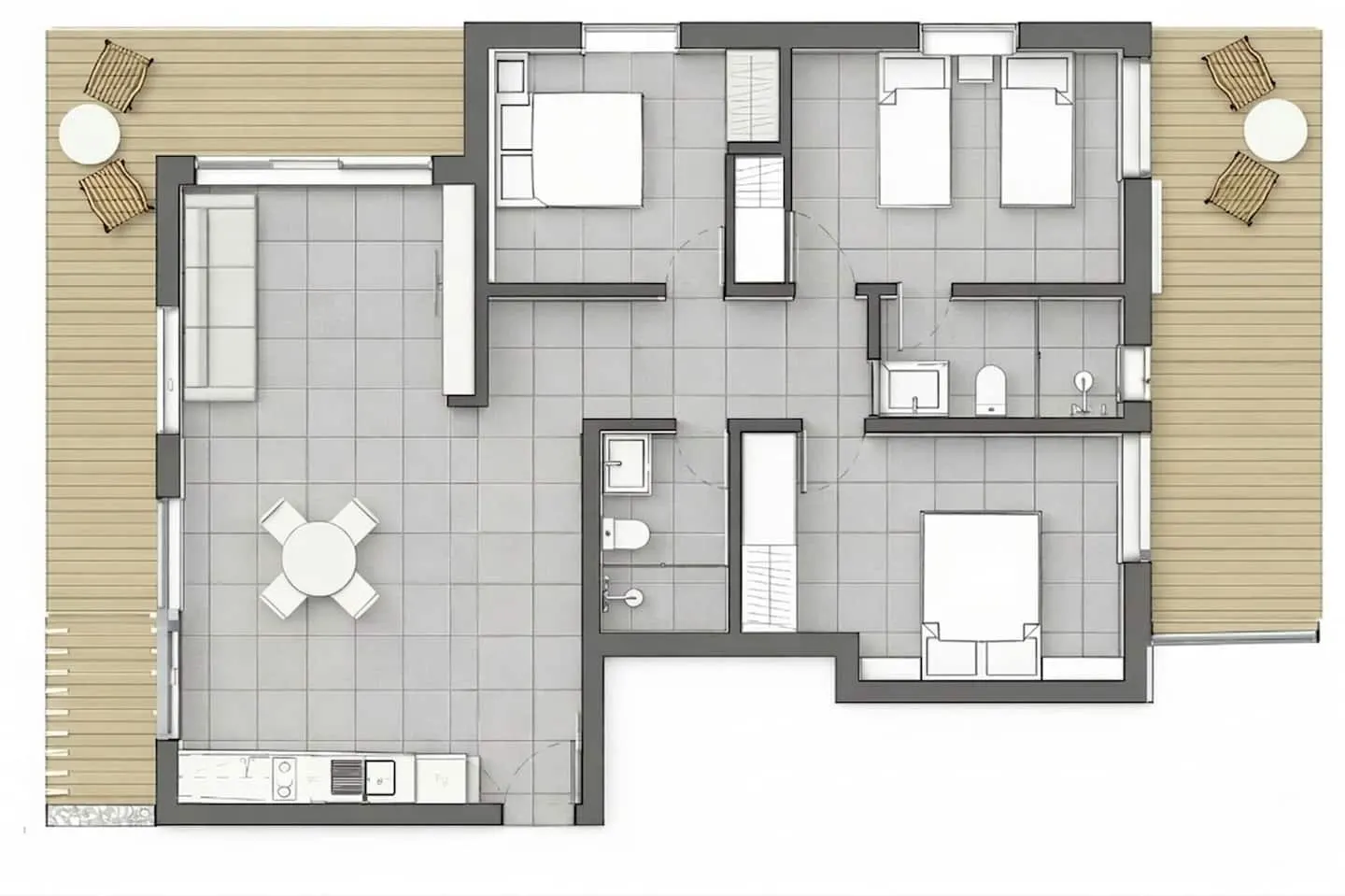 Joli Beach House - Third floor T3 Apartment with b — photo 3