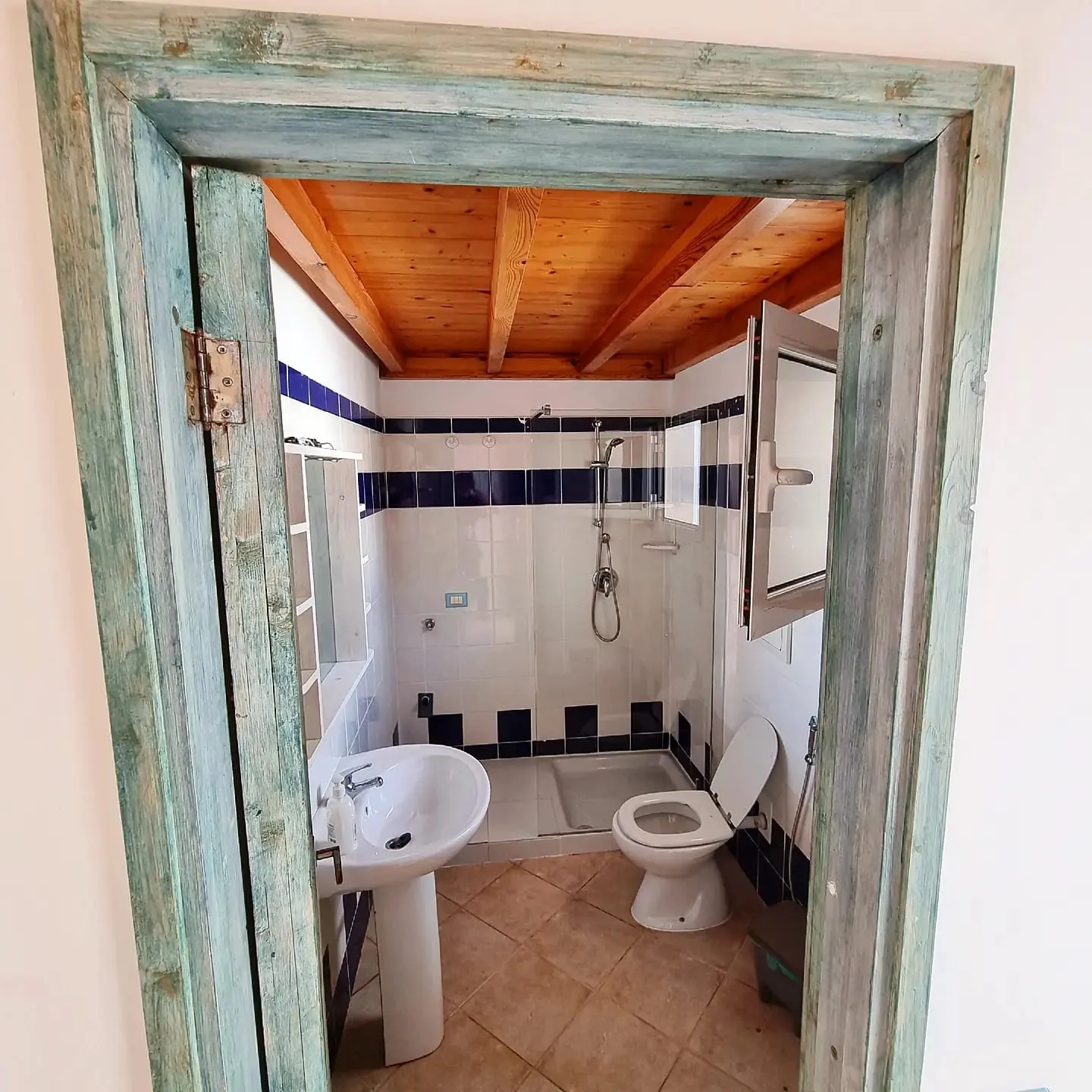 Santo Antão — bathroom with walk-in shower